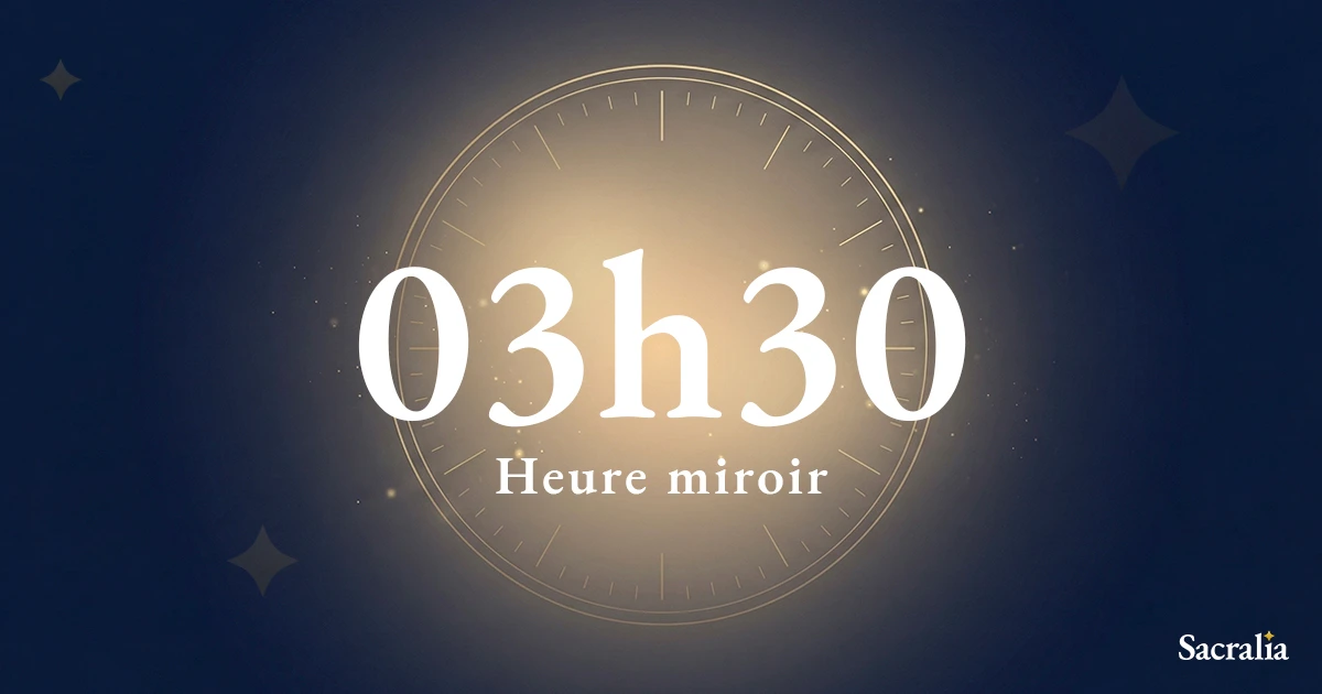 Heure miroir 03h30 — signification et message de l'ange Lauviah
