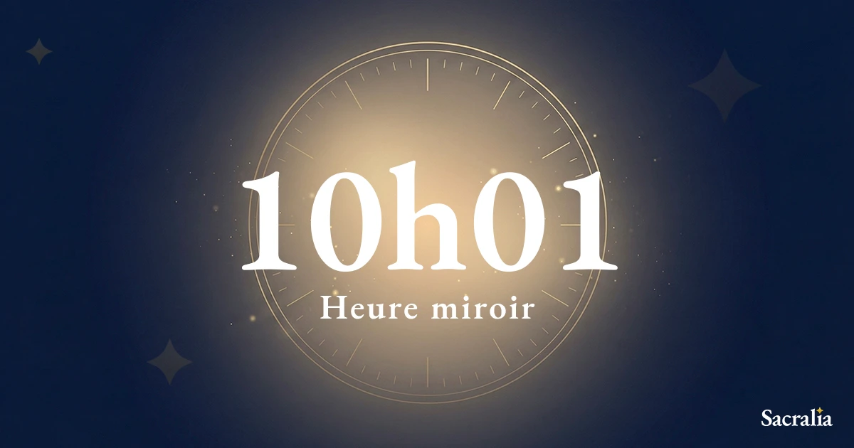 Heure miroir 10h01 — signification et message de l'ange Lecabel