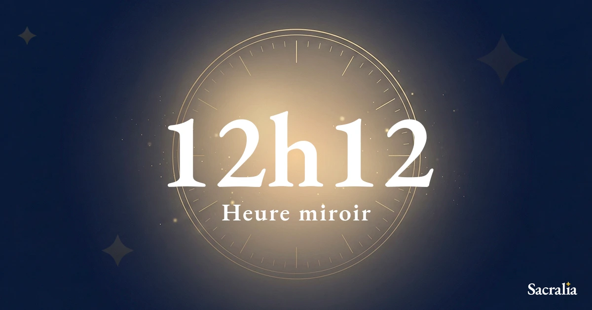 Heure miroir 12h12 — signification spirituelle et message de l'ange Aniel