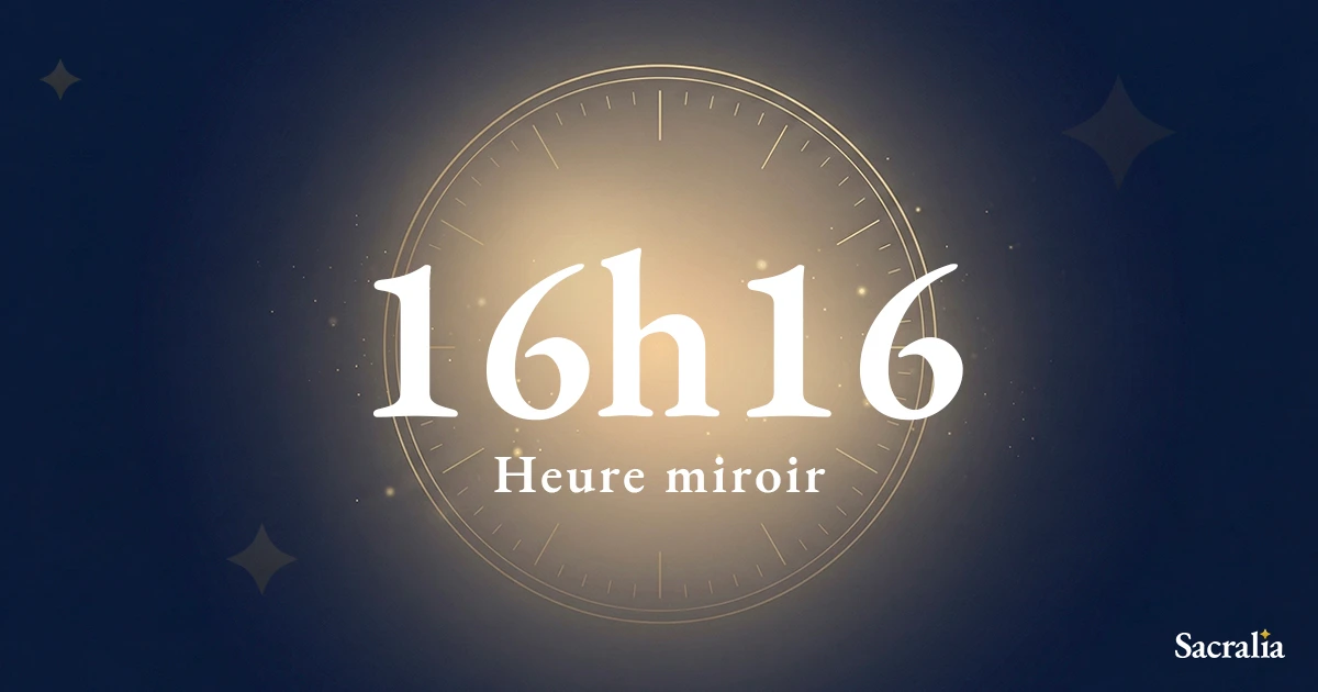 Heure miroir 16h16 — signification spirituelle et message de l'ange Vehuel