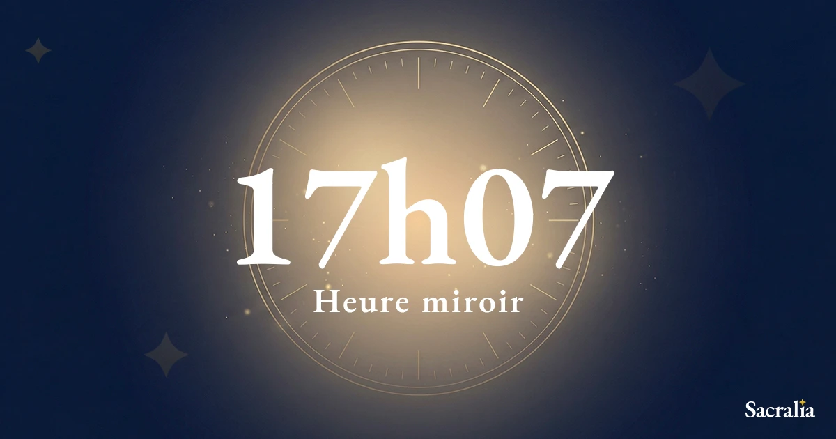 Heure miroir 17h07 — signification spirituelle et message de l'ange Imamiah