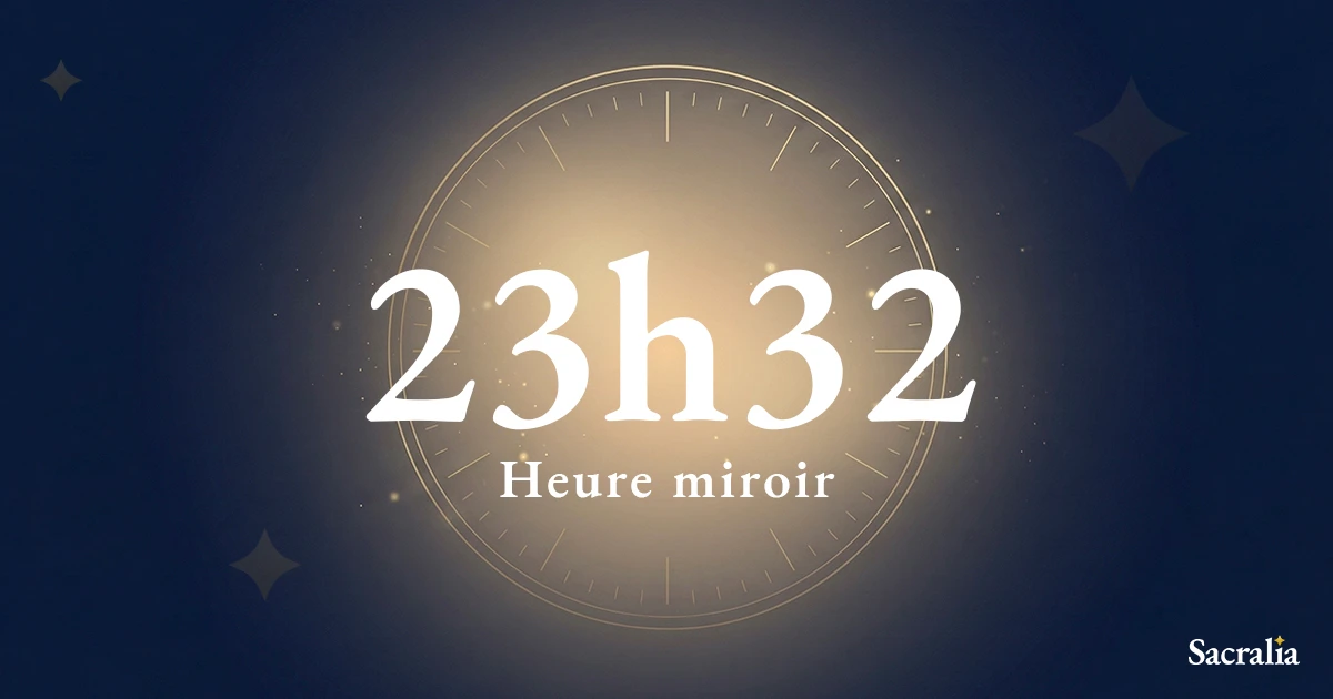 Heure miroir 23h32 — signification et message de l'ange Haiaiel