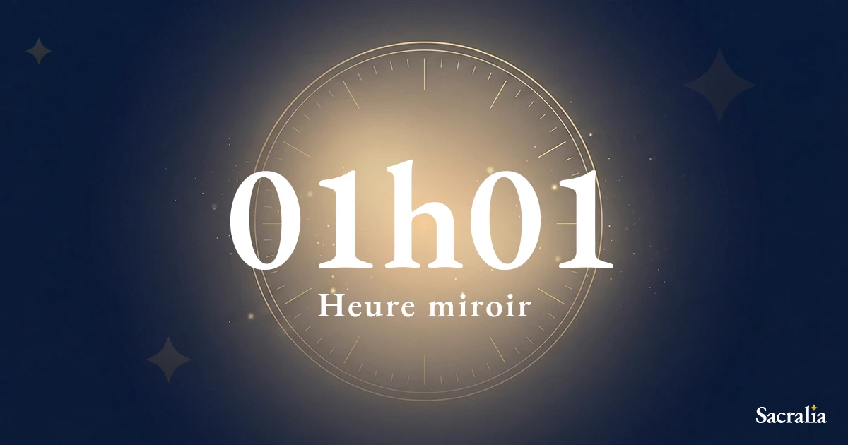 Heure miroir 01h01 — signification et message de l'ange Elemiah