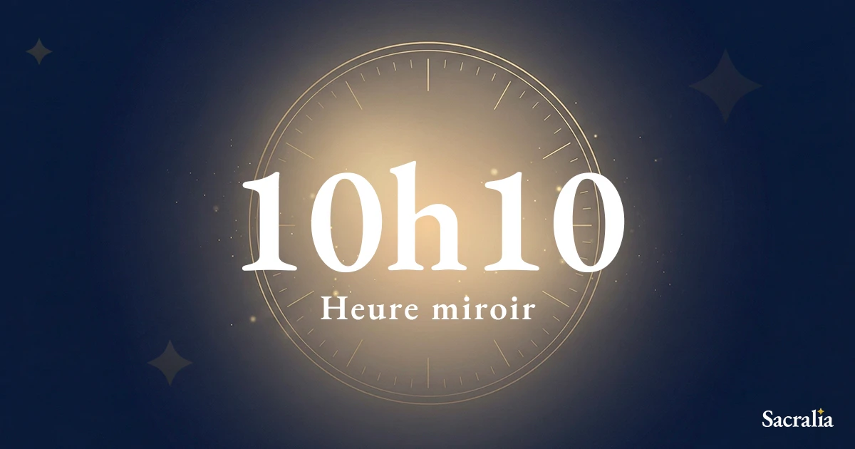 Heure miroir 10h10 — signification et message de l'ange Lecabel