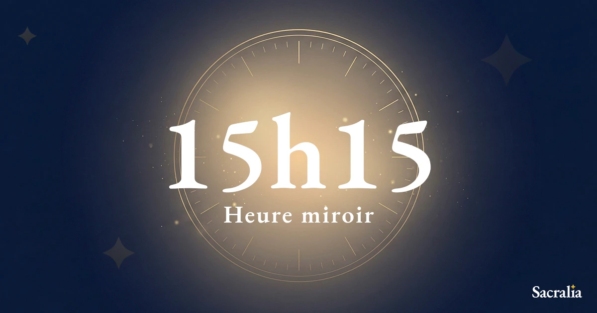 Heure miroir 15h15 — signification et message de l'ange Ariel