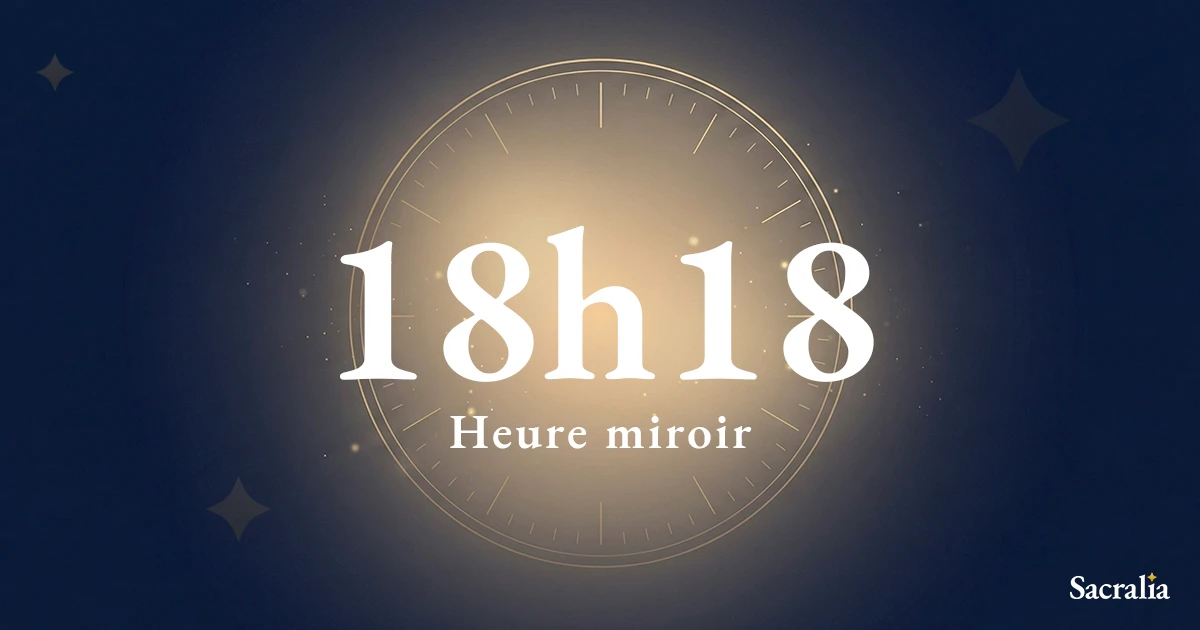 Heure miroir 18h18 — signification et message de l'ange Mebahiah