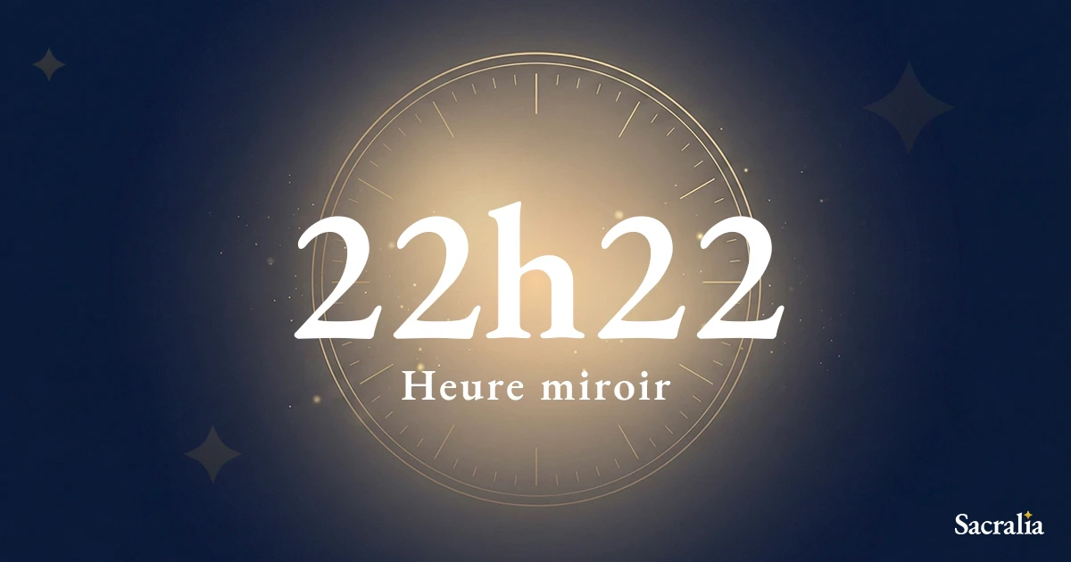 Heure miroir 22h22 — signification et message de l'ange Habuhiah