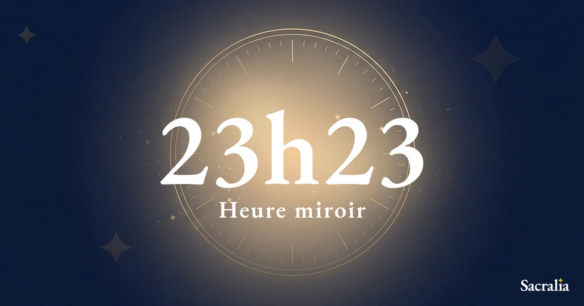 Heure miroir 23h23 — signification et message de l'ange Haiaiel