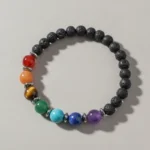 7-chakras-pierre-de-lave-studio Bracelet 7 chakras pierre de lave sur fond clair