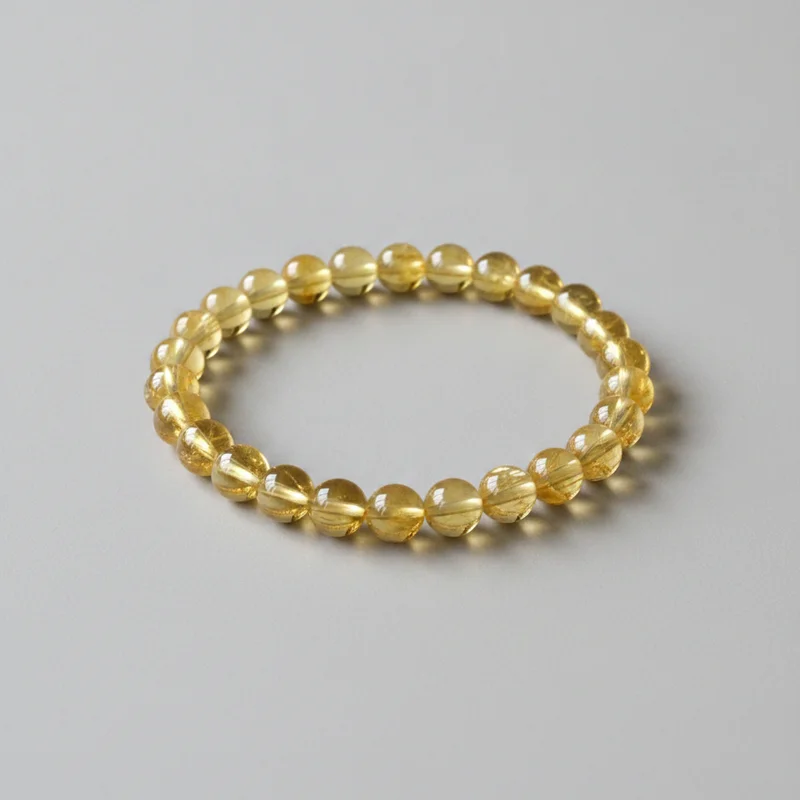 citrine-studio Bracelet citrine sur fond clair
