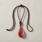 cornaline-studio-1 Pendentif cornaline posé à plat