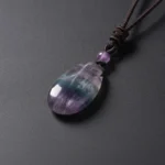 fluorite-macro Goutte de fluorite en gros plan macro