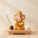 Statue Ganesh sur un autel domestique