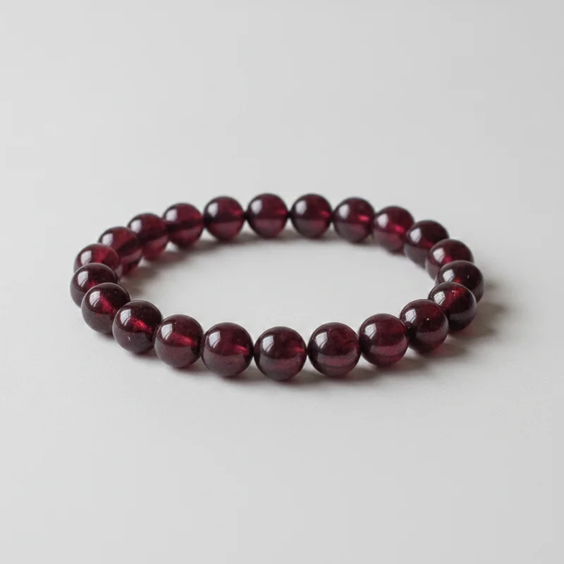 grenat-studio Bracelet grenat sur fond clair