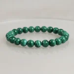 malachite-studio Bracelet malachite sur fond clair