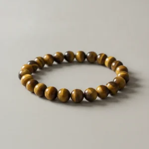 Bracelet oeil de tigre sur fond clair