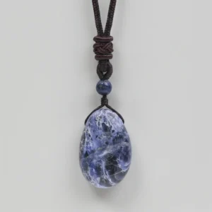 Pendentif sodalite posé à plat